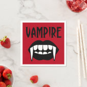 Serviette En Papier Halloween éffrayant Red Vampire (En situation)