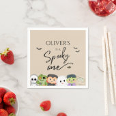 Serviette En Papier Halloween Éffrayant un 1er anniversaire (En situation)