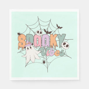 Serviette En Papier Halloween éffrayant Vibes