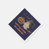 Serviette En Papier Halloween éffrayante - Fantômes, chauves-souris et (Coin)