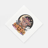 Serviette En Papier Halloween Éffrayante saison de la vache Highland (Coin)
