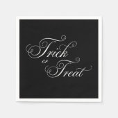 Serviette En Papier Halloween Élégant TRICK OU TREAT Party Napkins (Devant)