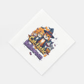 Serviette En Papier Halloween en chats (Coin)