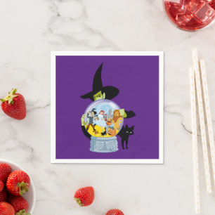 Serviette En Papier Halloween en cristal de sorcière méchante