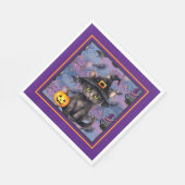 Serviette En Papier Halloween en violet (Coin)