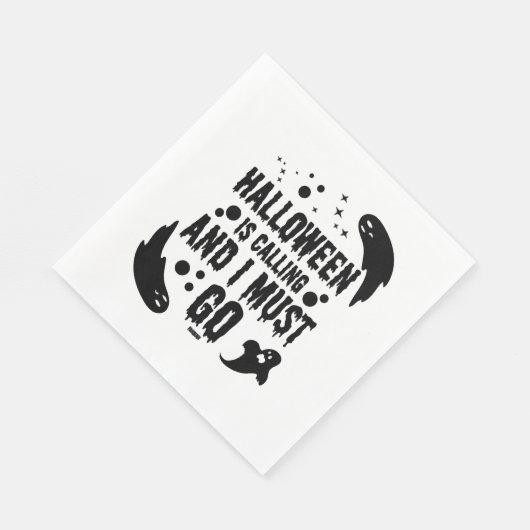 Serviette En Papier Halloween est en train d'appeler (Coin)