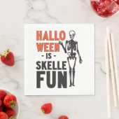 Serviette En Papier Halloween est Skellefun (En situation)