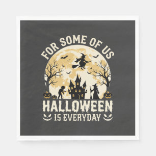 Serviette En Papier Halloween est tous les jours Sorcière de Lune Hant