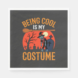 Serviette En Papier Halloween être cool est mon design de costume de z