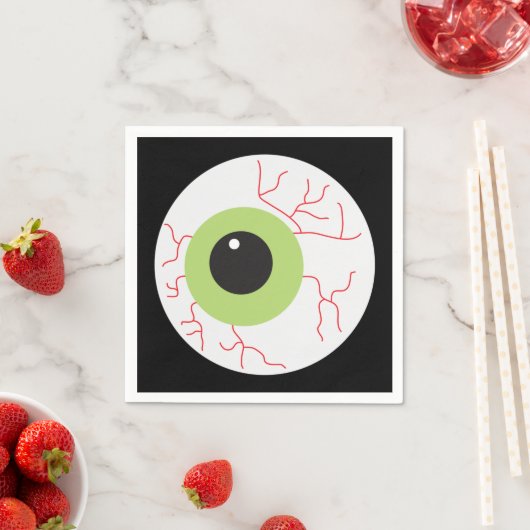 Serviette En Papier Halloween Eyeball effrayant (En situation)