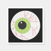 Serviette En Papier Halloween Eyeball effrayant (Devant)