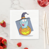 Serviette En Papier Halloween fantôme en sorcière Éffrayante Citrouill (En situation)