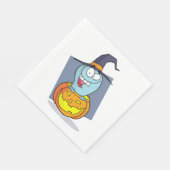 Serviette En Papier Halloween fantôme en sorcière Éffrayante Citrouill (Coin)