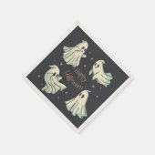 Serviette En Papier Halloween Fantôme Happy Halloween (Coin)