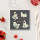 Serviette En Papier Halloween Fantôme Happy Halloween (En situation)