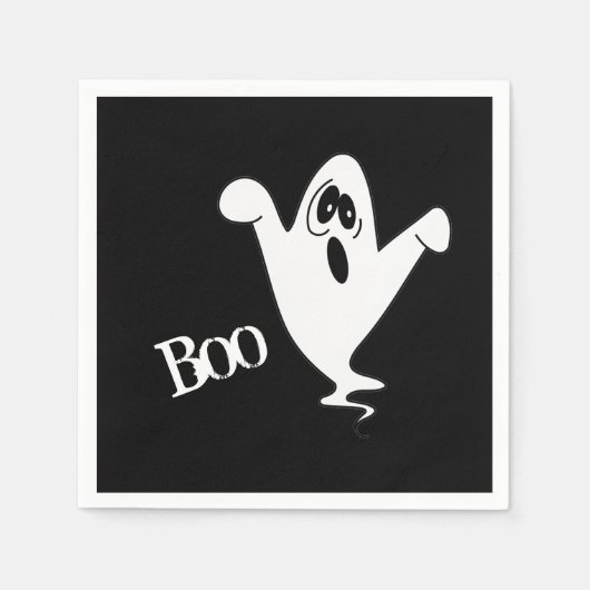 Serviette En Papier Halloween Fantôme mou Howt (Devant)