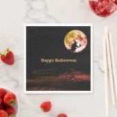 Serviette En Papier Halloween fête Black Night Pleine lune effrayant (En situation)