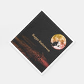Serviette En Papier Halloween fête Black Night Pleine lune effrayant (Coin)