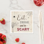 Serviette En Papier Halloween fête manger Boire Be Effrayant Table Coc (En situation)