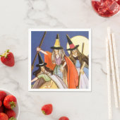 Serviette En Papier Halloween fête sorcière de vacances Napkins (En situation)