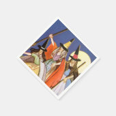 Serviette En Papier Halloween fête sorcière de vacances Napkins (Coin)
