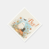 Serviette En Papier Halloween floral Fantôme mou (Coin)