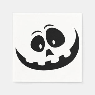 Serviette En Papier Halloween fou Fantôme visage