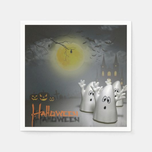 Serviette En Papier Halloween Ghomajorité (Devant)