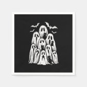 Serviette En Papier Halloween Ghost Chats Lover automne Éffrayante sai (Devant)