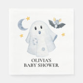 Serviette En Papier Halloween Ghost Little Boo Baby shower (Devant)