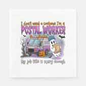 Serviette En Papier Halloween Ghost, Postal Worker (Devant)