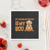 Serviette En Papier Halloween Golden Retriever (En situation)