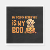 Serviette En Papier Halloween Golden Retriever (Devant)