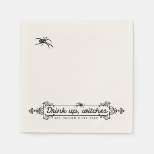 Serviette En Papier Halloween gothique   Boire des sorcières