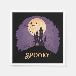 Serviette En Papier Halloween gothique Éffrayant Haunted Maison Hallow
