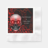 Serviette En Papier Halloween gothique morose floral effrayant (Devant)