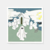 Serviette En Papier Halloween Grave Yard Shift (Devant)