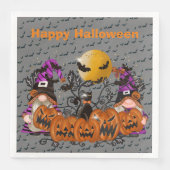 Serviette En Papier Halloween Grey Gray Gnome (Devant)