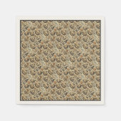 Serviette En Papier Halloween gris élégant (Devant)