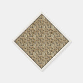 Serviette En Papier Halloween gris élégant (Coin)