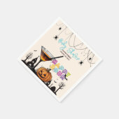 Serviette En Papier Halloween Happy Hour Citrouille Cocktail Baby show (Coin)