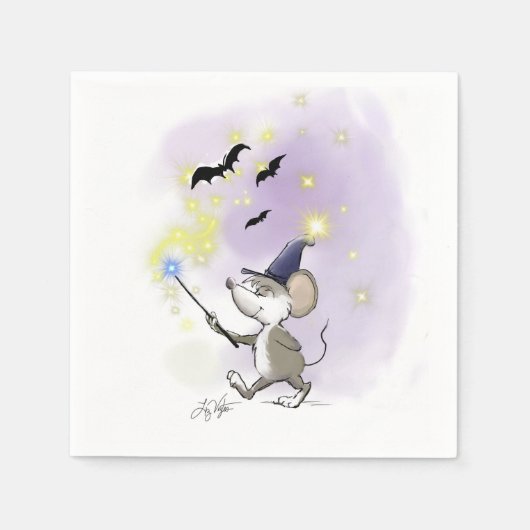 Serviette En Papier Halloween heureux de Moe (Devant)