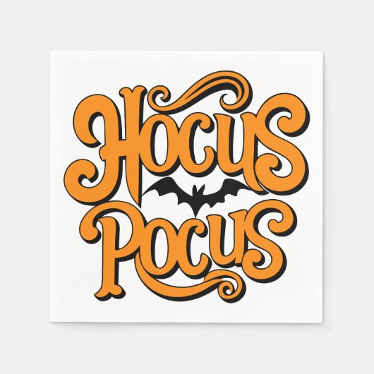 Serviette En Papier Halloween Hocus Pocus (Devant)