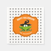 Serviette En Papier Halloween Hoppy Frog ID221 (Devant)