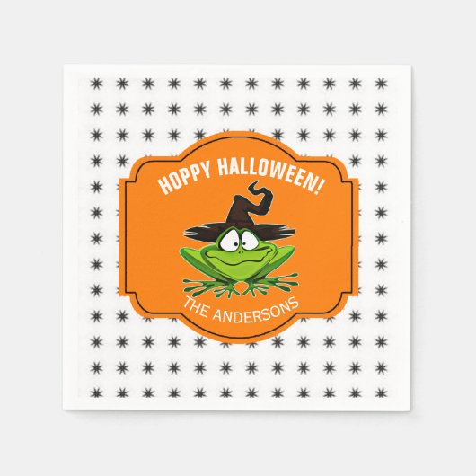 Serviette En Papier Halloween Hoppy Frog ID221 (Devant)