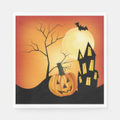 Serviette En Papier Halloween Jack O' Lantern (Devant)