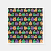 Serviette En Papier Halloween Jack-o'-lantern Candy Pail (Devant)