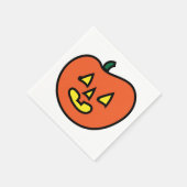 Serviette En Papier Halloween Jack-o-lanterne (Coin)