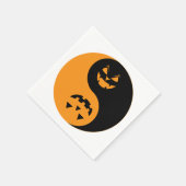 Serviette En Papier Halloween Jack o-lanterne Yin Yang (Coin)