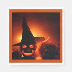 Serviette En Papier Halloween - Jack-O-Lanterns 5